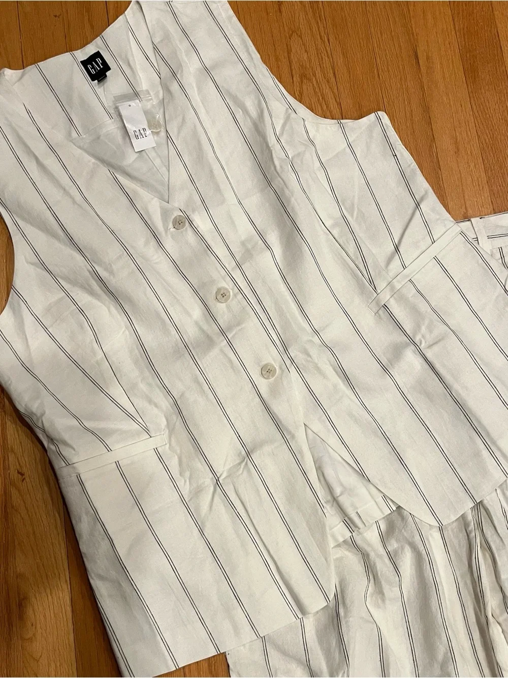 Gap BUNDLE NWT Linen-Blend Longline Vest XXL
and 365 High Rise Trousers 18 - Picture 6 of 13